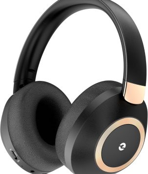 Active Noise Cancelling Headphones, 100H Playtime Headphones Wireless Bluetooth, Bluetooth Headphone with Mic, Over Ear Wireless Headphone with Deep Bass,Fast Charging for Travel